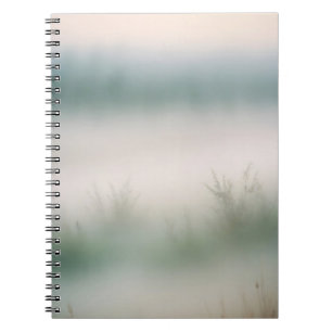 Picturesque Landscape Mist Nature Background Art Notebook