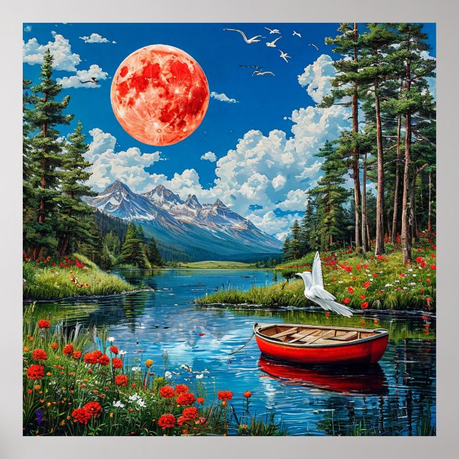 Picturesque landscape poster (Front)