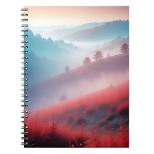 Picturesque Landscape Valley Meadow Nature Scenery Notebook