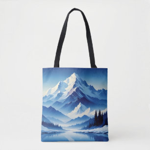 Picturesque Landscape Winter Nature Background Art Tote Bag