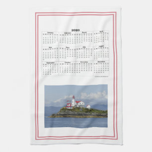Picturesque Lighthouse 2020 Calendar Kitchen Towel
