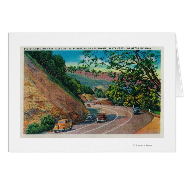 Picturesque Los Gatos Highway near Santa Cruz (Front Horizontal)