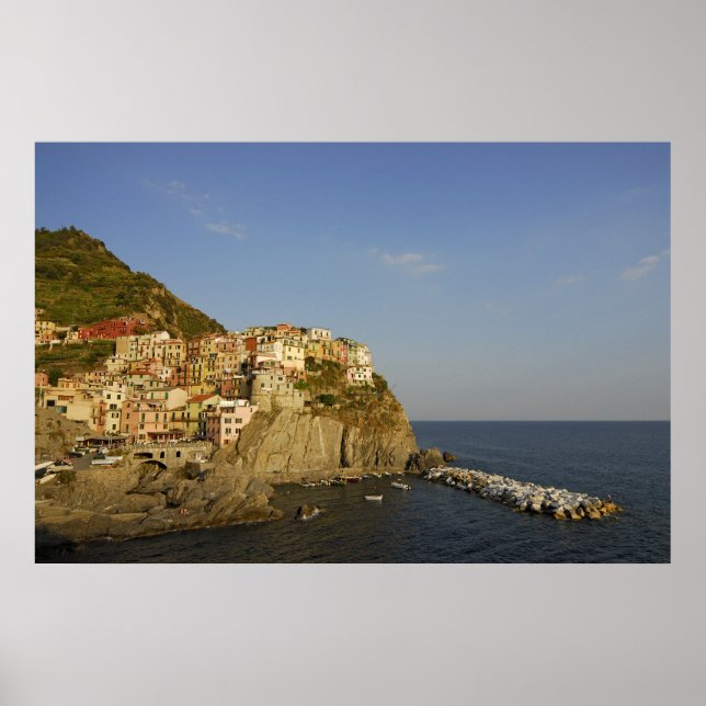 Picturesque Manarola, Cinque Terre, Italy Poster (Front)