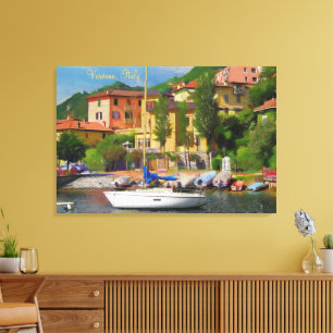 Picturesque, Peaceful Varenna Lake Como, Italy Canvas Print