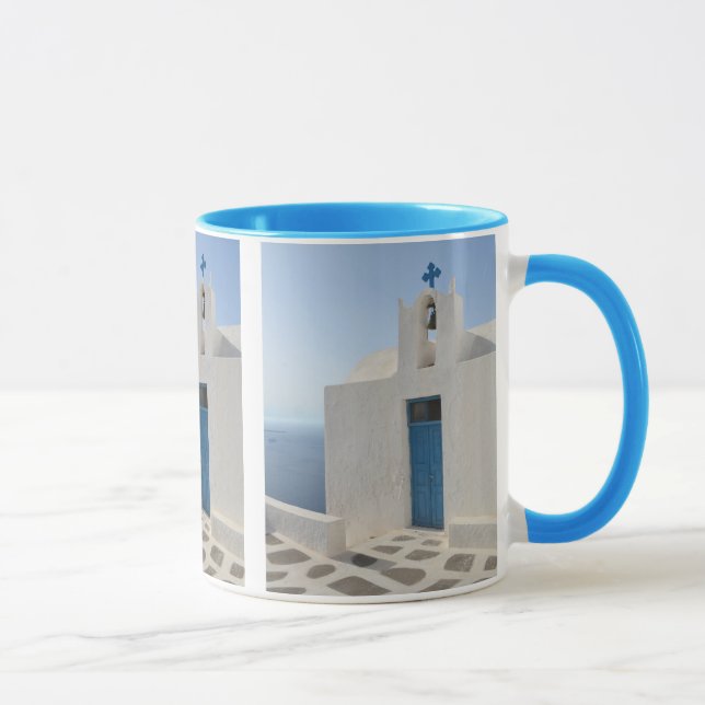 Picturesque Santorini Church Mug (Right)