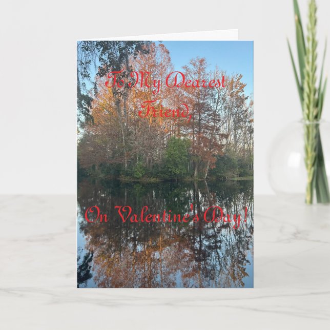 Picturesque Scenery, Friend Valentine Card (Front)