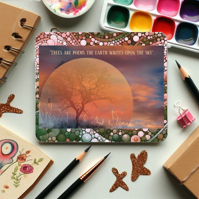 Picturesque Trees Are Poems Earth Writes Upon Sky Mouse Pad (Picturesque Trees Are Poems Earth Writes Upon Sky Mouse Pad)