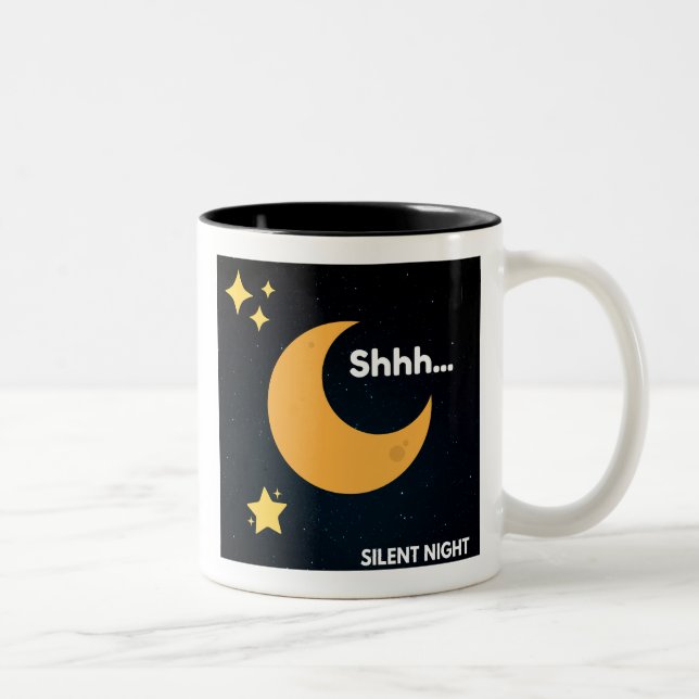 Picturing Christmas - Silent Night Two-Tone Coffee Mug (Right)