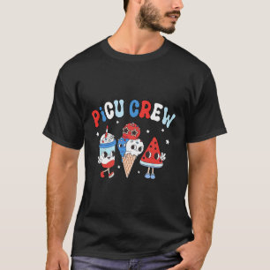 Picu Crew Paediatrics Nurse Appreciation Patriotic T-Shirt