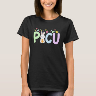 PICU Easter Bunny PICU Nurse Easter Day Paediatric T-Shirt