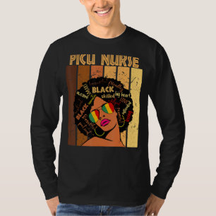 Picu Nurse Afro African American Women Black Histo T-Shirt