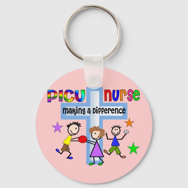 PICU Nurse Gifts Key Ring (Front)