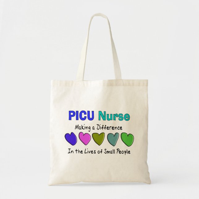 PICU Nurse Gifts Tote Bag (Front)