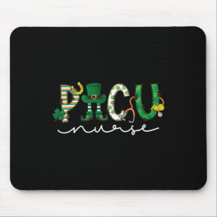 Picu Nurse Leprechaun St Patricks Day Paediatrics Mouse Pad