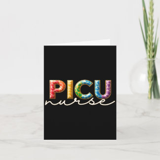 Picu nurse paediatrics nursing giraffe print patte card