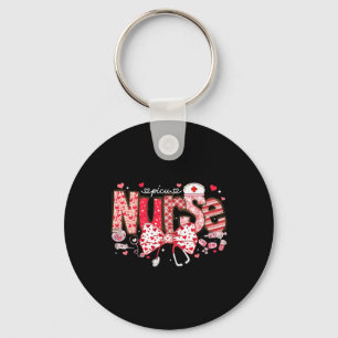 Picu Nurse Stethoscope Coquette Bow Heart Valentin Key Ring