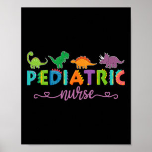 Picu Paediatrics Nurse Dinosaurs Peds Nurse  Poster