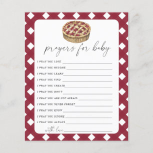 Pie baby shower - prayers for baby