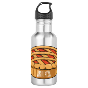 Pie cartoon illustration 532 ml water bottle