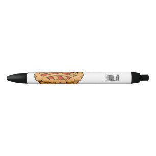 Pie cartoon illustration black ink pen