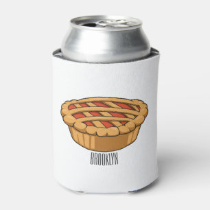 Pie cartoon illustration can cooler
