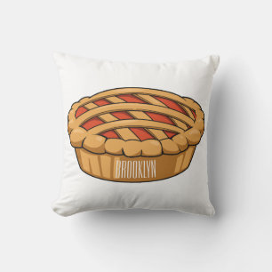 Pie cartoon illustration cushion