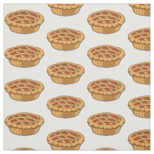 Pie cartoon illustration fabric