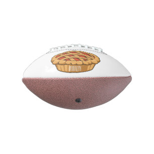 Pie cartoon illustration football
