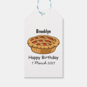Pie cartoon illustration gift tags