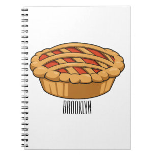 Pie cartoon illustration notebook