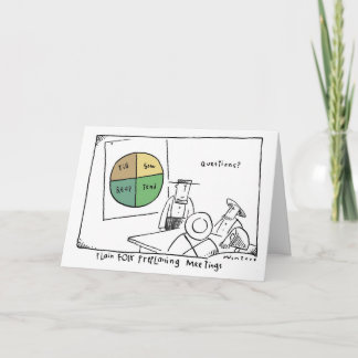 Pie Chart Amish Meeting Card