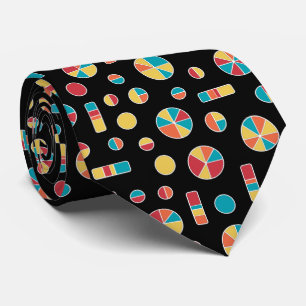 Pie Circles and Bars Pattern 271019v3 - Black Tie