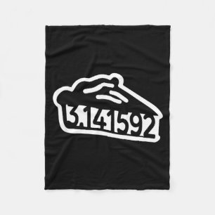 Pie day 3.14 funny math pun nerd men women kids fleece blanket