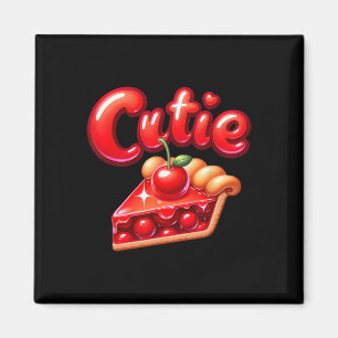 Pie Day Pi Day Thanksgiving Cherry Cute Pie Cutie Magnet