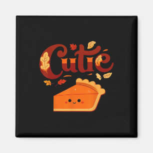 Pie Day Pi Day Thanksgiving Cutie Pumpkin Pie Cuti Magnet