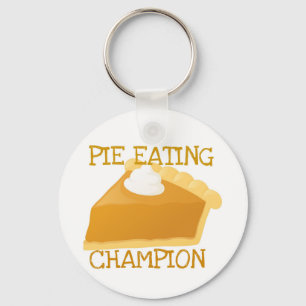 PIE EATING CHAMPION PUMPKIN PIE KEY RING