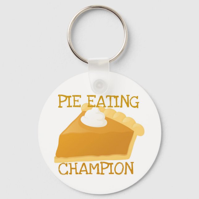 PIE EATING CHAMPION PUMPKIN PIE KEY RING (Front)