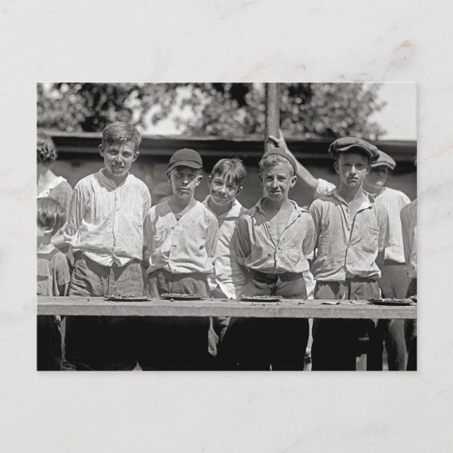 Pie Eating Contest, 1923 Postcard (Front)