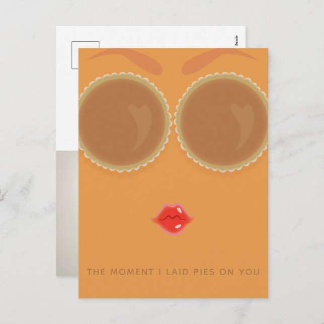 Pie Eyes Photo Thanksgiving Postcard (Front/Back)