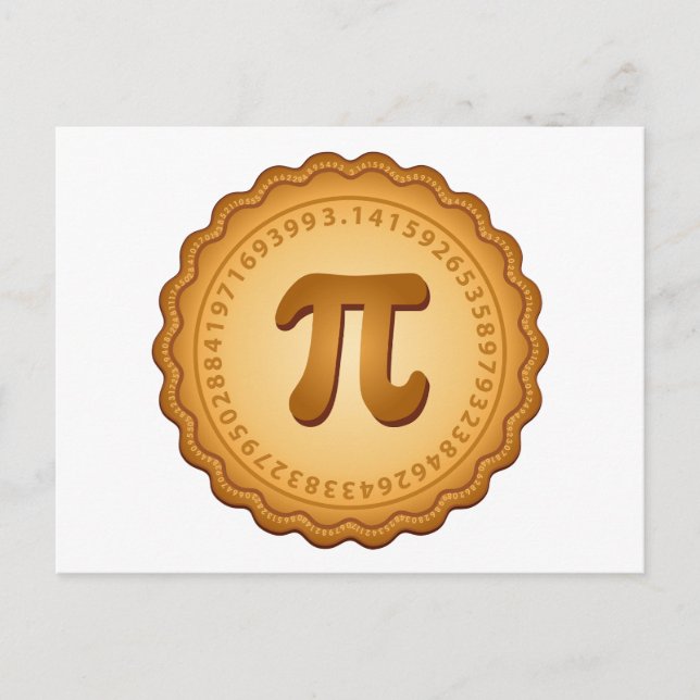 PIE for all on Pi Day Party Postcard (Front)