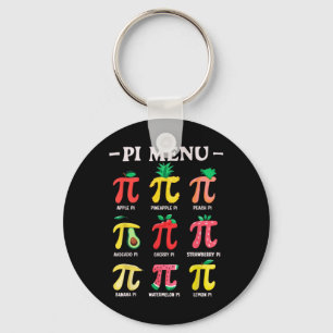 Pie Menu Funny Pi Day Pi 3.14 Math Teacher Pi Symb Key Ring