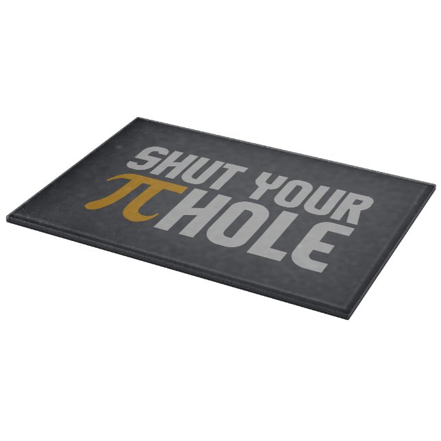"Pie (pi) Hole" custom cutting board (Corner)