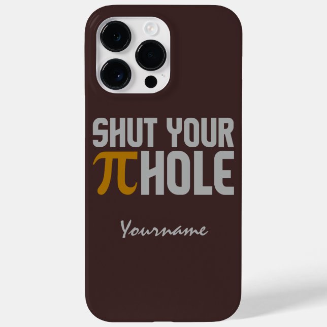 "Pie (pi) Hole" custom monogram cases (Back)