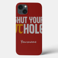 "Pie (pi) Hole" custom monogram cases