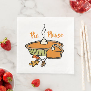Pie Please   Pumpkin Pie Napkin