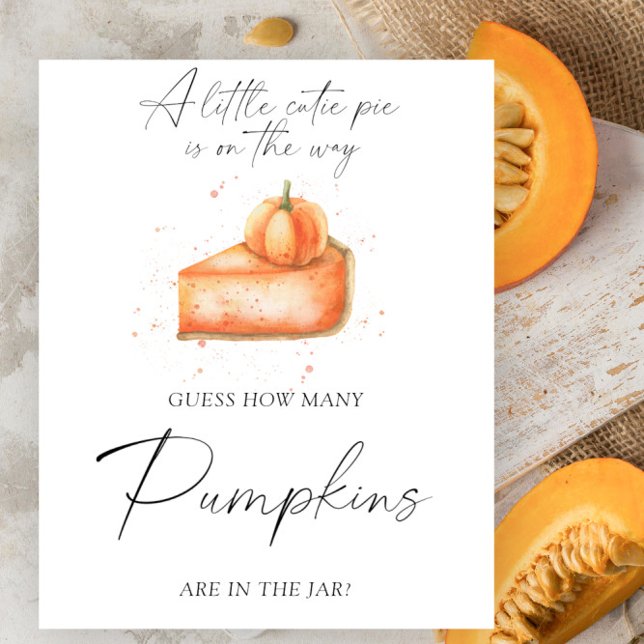 Pie pumpkin - guess how many pumpkins poster (Creator Uploaded)
