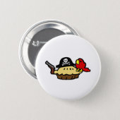 Pie Rate 6 Cm Round Badge (Front & Back)