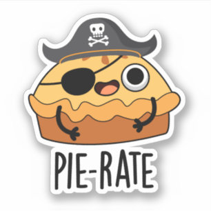 Pie-rate Funny Pirate Pie Pun 