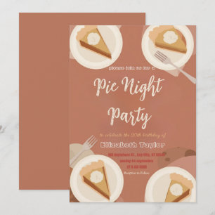 Pie Sharing Night Party Invitation – Sweet & Cosy