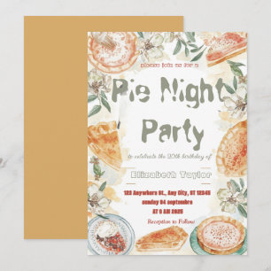 Pie Sharing Night Party Invitation – Sweet & Cosy
